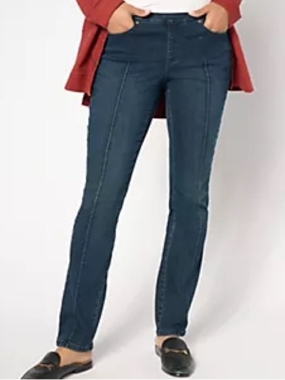 Belle By Kim Gravel Women Plus 32W TripleLuxe Denim Pintuck Perfection Jean NWOT